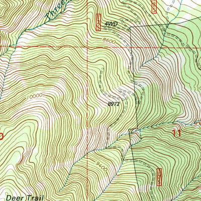United States Geological Survey Mount Brigham, UT (2001, 24000-Scale) digital map