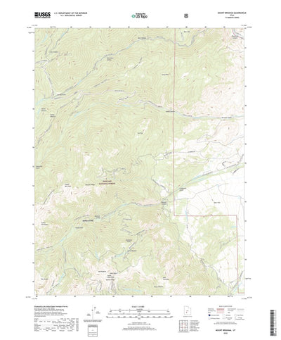 United States Geological Survey Mount Brigham, UT (2020, 24000-Scale) digital map