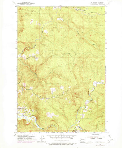 United States Geological Survey Mount Brynion, WA (1953, 24000-Scale) digital map