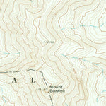 United States Geological Survey Mount Burwell, WY (1969, 24000-Scale) digital map