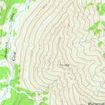 United States Geological Survey Mount Burwell, WY (1969, 24000-Scale) digital map