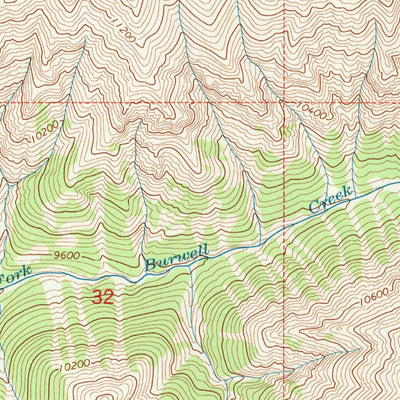 United States Geological Survey Mount Burwell, WY (1991, 24000-Scale) digital map