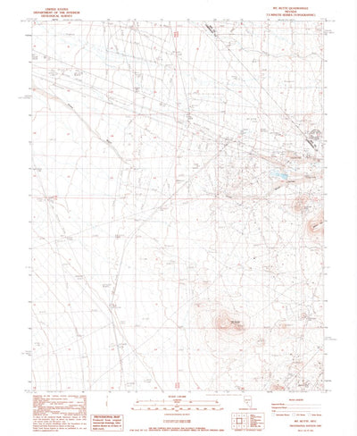 United States Geological Survey Mount Butte, NV (1987, 24000-Scale) digital map