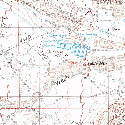 United States Geological Survey Mount Butte, NV (1987, 24000-Scale) digital map