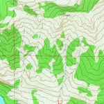 United States Geological Survey Mount Calowahcan, MT (1965, 24000-Scale) digital map