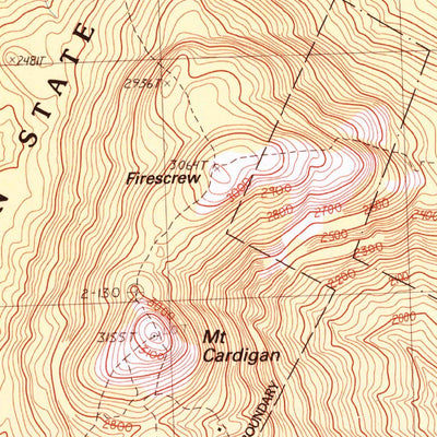 United States Geological Survey Mount Cardigan, NH (1998, 24000-Scale) digital map