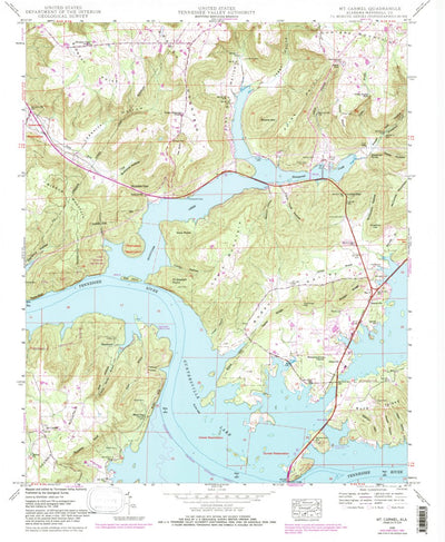 United States Geological Survey Mount Carmel, AL (1948, 24000-Scale) digital map
