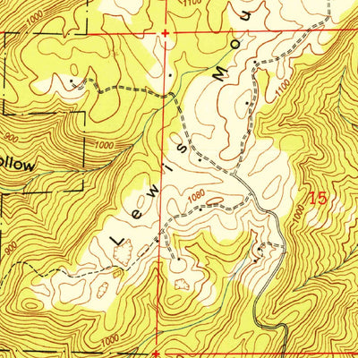 United States Geological Survey Mount Carmel, AL (1950, 24000-Scale) digital map