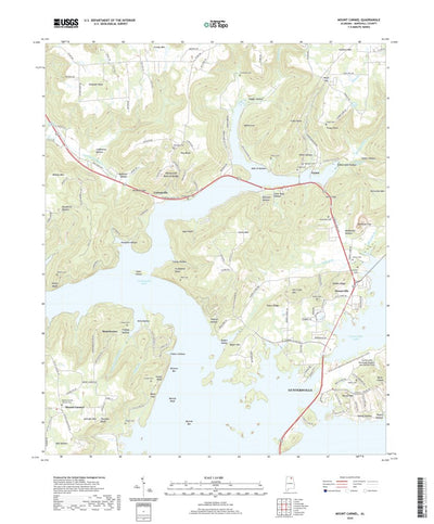 United States Geological Survey Mount Carmel, AL (2020, 24000-Scale) digital map