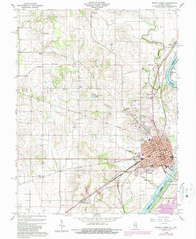 United States Geological Survey Mount Carmel, IL-IN (1959, 24000-Scale) digital map