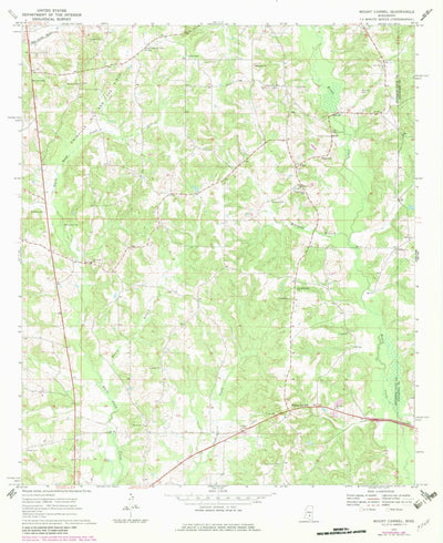 United States Geological Survey Mount Carmel, MS (1970, 24000-Scale) digital map