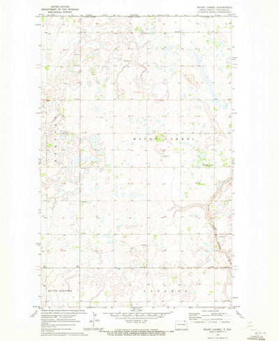 United States Geological Survey Mount Carmel, ND (1970, 24000-Scale) digital map