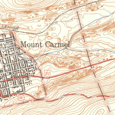 United States Geological Survey Mount Carmel, PA (1947, 24000-Scale) digital map