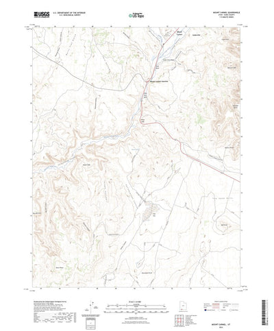 United States Geological Survey Mount Carmel, UT (2023, 24000-Scale) digital map