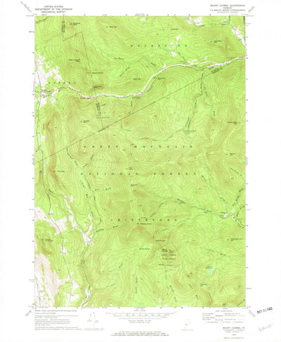 United States Geological Survey Mount Carmel, VT (1970, 24000-Scale) digital map
