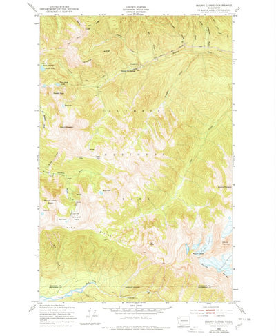 United States Geological Survey Mount Carrie, WA (1950, 24000-Scale) digital map