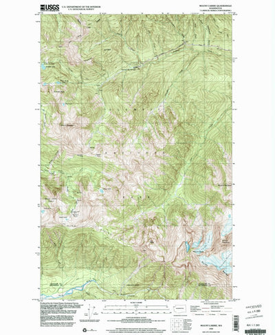 United States Geological Survey Mount Carrie, WA (1999, 24000-Scale) digital map
