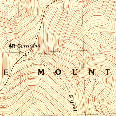 United States Geological Survey Mount Carrigain, NH (1987, 24000-Scale) digital map