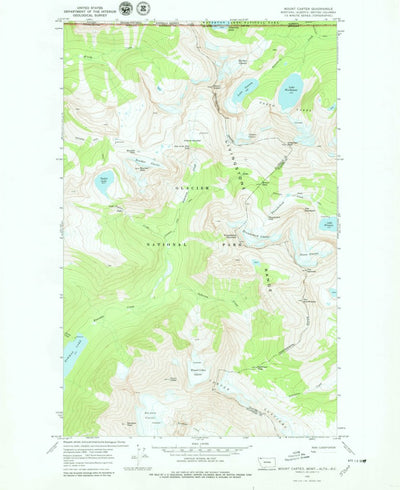 United States Geological Survey Mount Carter, MT (1968, 24000-Scale) digital map
