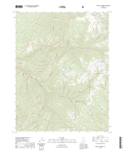 United States Geological Survey Mount Catherine, UT (2023, 24000-Scale) digital map
