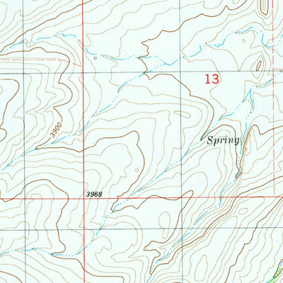 United States Geological Survey Mount Cecelia, MT (1983, 24000-Scale) digital map