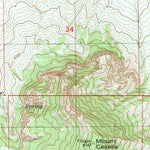 United States Geological Survey Mount Cecelia, MT (1983, 24000-Scale) digital map