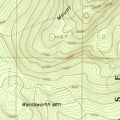 United States Geological Survey Mount Chase, ME (1986, 24000-Scale) digital map