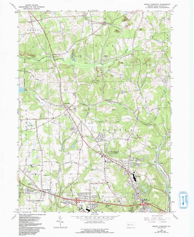 United States Geological Survey Mount Chestnut, PA (1964, 24000-Scale) digital map