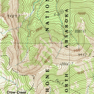 United States Geological Survey Mount Chittenden, WY (1989, 24000-Scale) digital map
