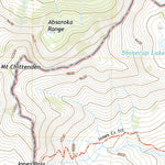 United States Geological Survey Mount Chittenden, WY (2021, 24000-Scale) digital map