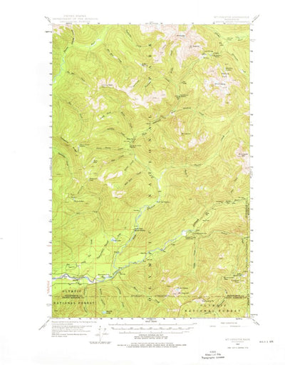 United States Geological Survey Mount Christie, WA (1947, 62500-Scale) digital map