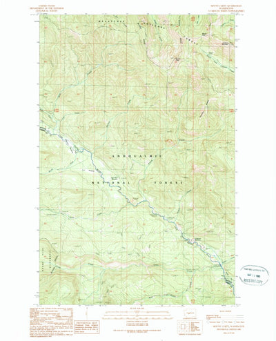 United States Geological Survey Mount Christie, WA (1989, 24000-Scale) digital map