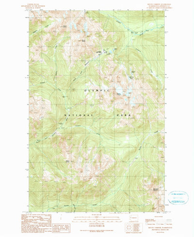 United States Geological Survey Mount Christie, WA (1990, 24000-Scale) digital map