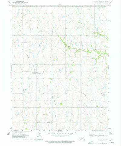 United States Geological Survey Mount Clare, NE (1974, 24000-Scale) digital map