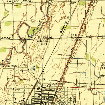 United States Geological Survey Mount Clemens, MI (1929, 62500-Scale) digital map