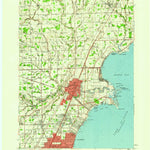 United States Geological Survey Mount Clemens, MI (1952, 62500-Scale) digital map