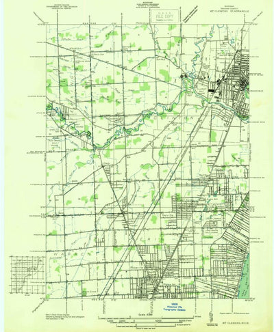United States Geological Survey Mount Clemens West, MI (1936, 31680-Scale) digital map
