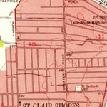 United States Geological Survey Mount Clemens West, MI (1952, 24000-Scale) digital map