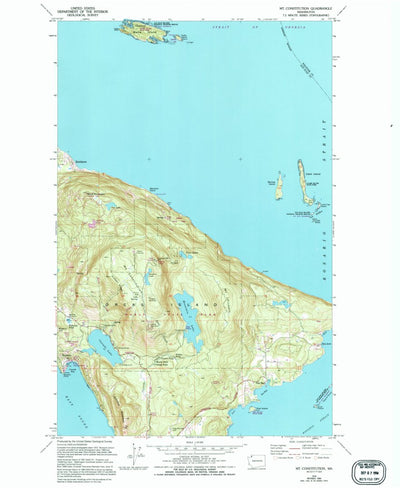 United States Geological Survey Mount Constitution, WA (1978, 24000-Scale) digital map