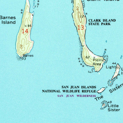 United States Geological Survey Mount Constitution, WA (1978, 24000-Scale) digital map