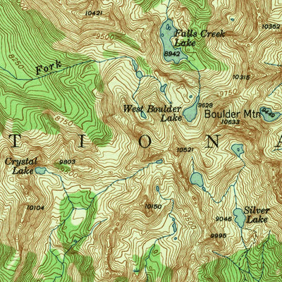 United States Geological Survey Mount Cowen, MT (1943, 62500-Scale) digital map
