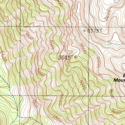 United States Geological Survey Mount Cowen, MT (1987, 24000-Scale) digital map