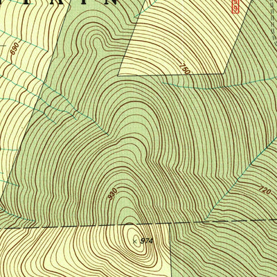 United States Geological Survey Mount Crescent, NH (1995, 24000-Scale) digital map