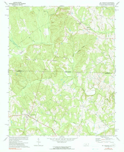 United States Geological Survey Mount Croghan, SC-NC (1970, 24000-Scale) digital map