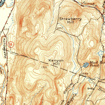 United States Geological Survey Mount Cube, NH-VT (1933, 62500-Scale) digital map