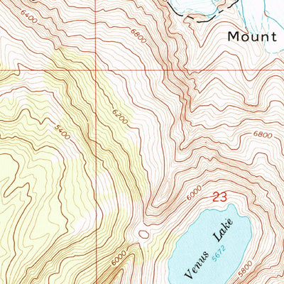 United States Geological Survey Mount Daniel, WA (1965, 24000-Scale) digital map