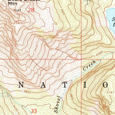 United States Geological Survey Mount Daniel, WA (1965, 24000-Scale) digital map