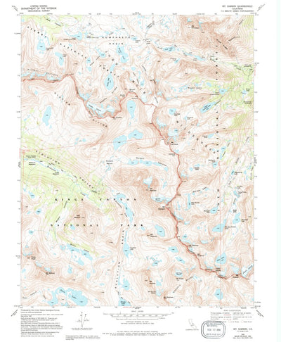 United States Geological Survey Mount Darwin, CA (1983, 24000-Scale) digital map