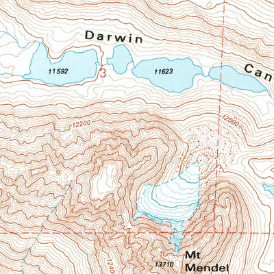 United States Geological Survey Mount Darwin, CA (1983, 24000-Scale) digital map