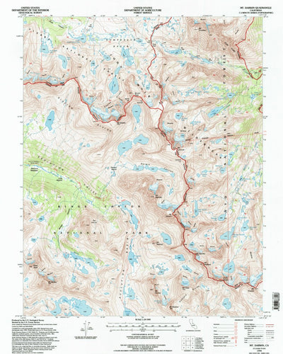 United States Geological Survey Mount Darwin, CA (1994, 24000-Scale) digital map